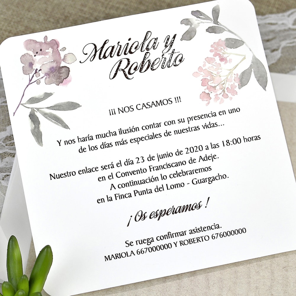 Invitación de boda silueta mariposas > INVITACIONES DE BODA > Colección