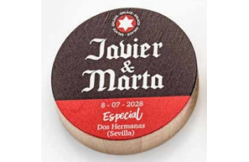 abrebotellas iman madera cerveza personalizado