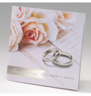 Invitación de boda roses