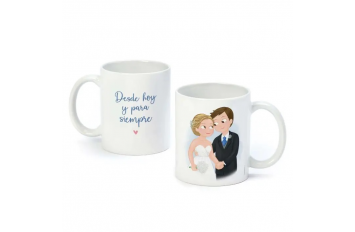 Taza novios